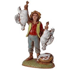 Seller of chickens and eggs series 6 cm Landi Moranduzzo