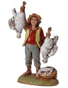 Vendedor de pollos y huevos serie 6 cm Landi Moranduzzo