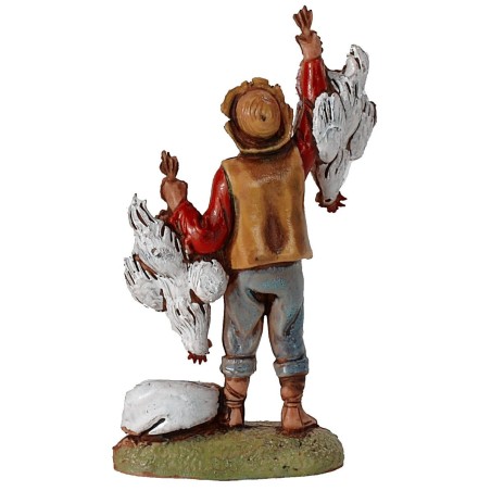 Seller of chickens and eggs series 6 cm Landi Moranduzzo