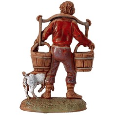 Joven aguador con perro serie 6 cm Landi Moranduzzo 2