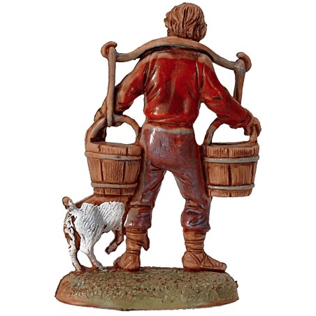 Giovane acquaiolo con cane serie 6 cm Landi Moranduzzo Mondo