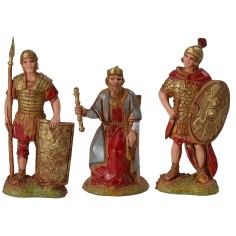 Re erode con 2 soldati romani serie 6 cm Landi Moranduzzo