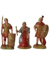 Re Herodes con 2 soldados romanos serie 6 cm Landi Moranduzzo