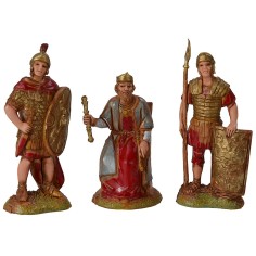 Re Herodes con 2 soldados romanos serie 6 cm Landi Moranduzzo 2