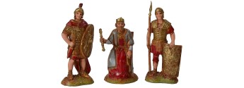Re erode con 2 soldati romani serie 6 cm Landi Moranduzzo Mondo