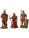 Re erode con 2 soldati romani serie 6 cm Landi Moranduzzo