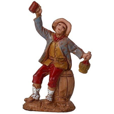 Set de 6 sujetos Napolitanos estatuas de 6 cm para pesebre