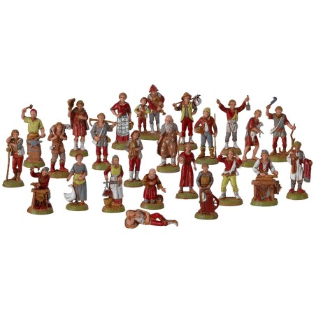 Set de 24 estatuas Landi Moranduzzo serie 6 cm Figuritas para