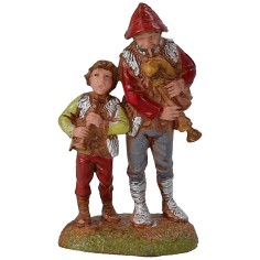 Coppia zampognari serie 6 cm Landi Moranduzzo Mondo Presepi