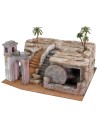 Presepe Pasquale cm 50x49x25 h altezza, sepolcro, statue