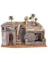 Pesebre de Pascua de 50x49x25 cm de altura completo con