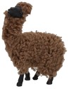 Pareja de alpacas con lana para estatuas de 10-12 cm de altura.