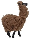 Pareja de alpacas con lana para estatuas de 10-12 cm de altura.