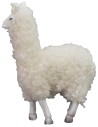 Pareja de alpacas con lana para estatuas de 10-12 cm de altura.
