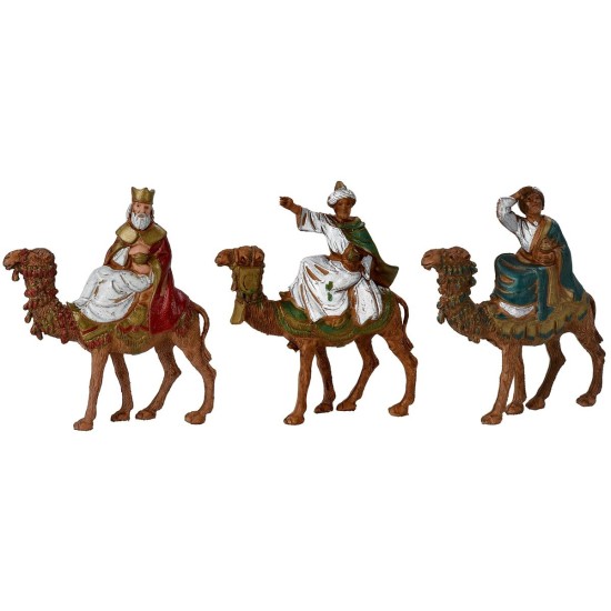 Tres Reyes Magos a camello serie 6 cm Landi Moranduzzo