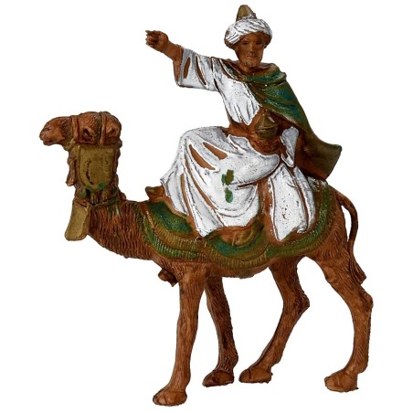 Tres Reyes Magos en camello serie 6 cm Landi Moranduzzo Mondo Presepi