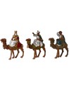 Tres Reyes Magos en camello serie 6 cm Landi Moranduzzo Mondo Presepi