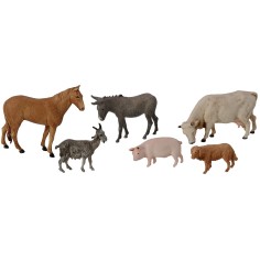 Set 6 animali serie 6 cm Landi Moranduzzo Mondo Presepi