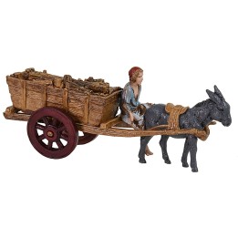 Loaded wagon with driver series 6 cm Landi Moranduzzo