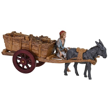 Loaded wagon with driver series 6 cm Landi Moranduzzo