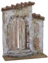 Fachada con puerta de 14,5x5,5x19 cm de altura para estatuas de