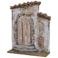Façade with door 14.5x5.5x19 cm h for 8-10 cm statues 2