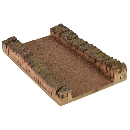 Camino para belén desmontable de 17,5X12X3 cm de corcho, belén.