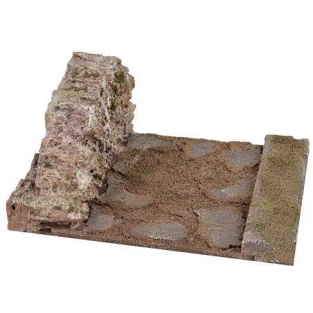 Strada per presepe componibile cm 18x14x8 h. 