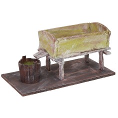 Vasca per pigiatura uva cm 18x9x8,5 h per statue 12 cm statue