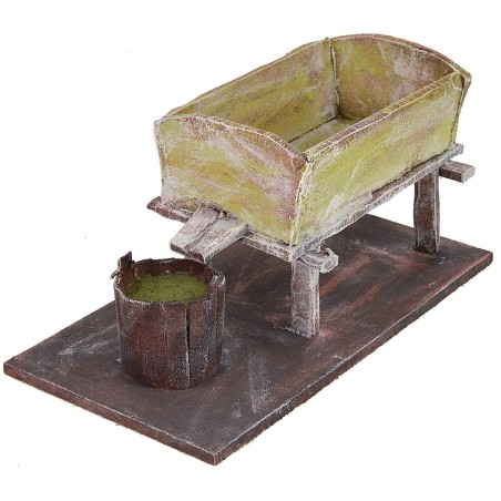 Vasca per pigiatura uva cm 18x9x8,5 h per statue 12 cm statue