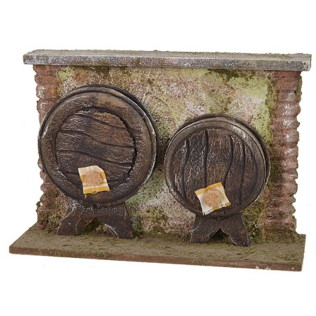 Muro con botti cm 18x6,5x12,5 h