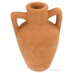 Ánfora de terracota de 5 cm de altura - Ánfora en miniatura Mondo Presepi.