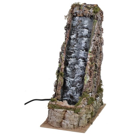 Cascata rocciosa funzionante cm 13x24x33 h corrente, cascata