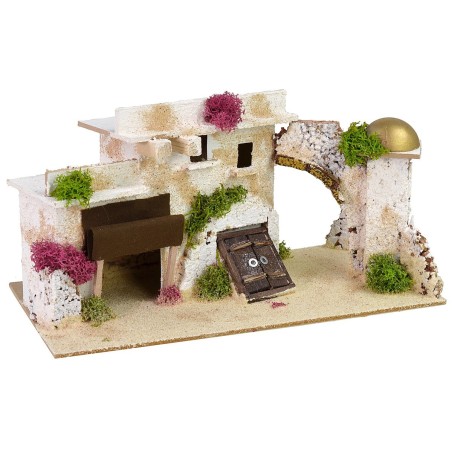Villaggio arabo con semiarco cm 28x15x15 h