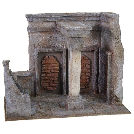 Judgment and scourging of Christ at the forum with setting