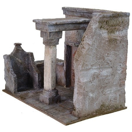 Judgment and scourging of Christ at the forum with setting