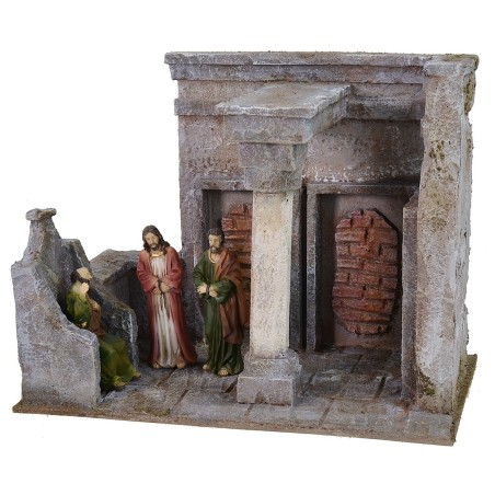 Ambientazione giudizio e flagellazione di Cristo al foro con