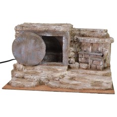 Sepolcro con fontana 39x29x25 h altezza, statue, fontana 2