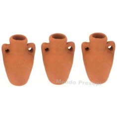 Set de 3 ánforas de 2,5 cm h. Mundo Belenes