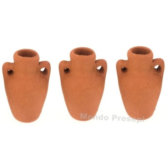 Set de 3 ánforas de 2,5 cm h. Mundo Belenes