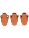 Set of 3 amphorae 2.5 cm h.