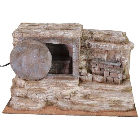 Sepulcher with fountain 39x29x25 h