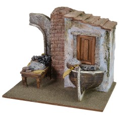 Ambientazione del pescivendolo cm 24x17,5x20 h 2