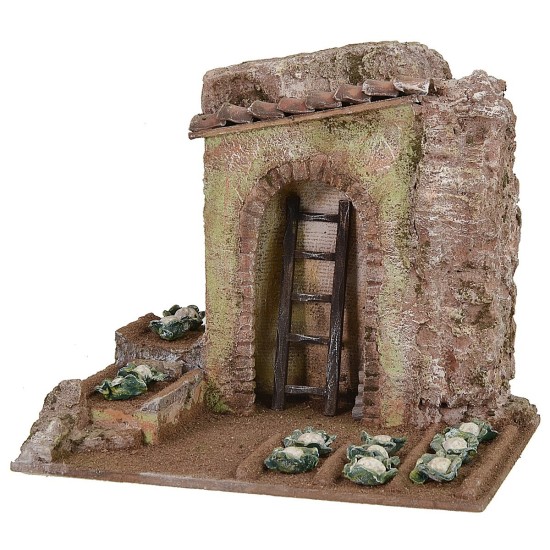 Campo con cavolfiori cm 24x17,5x21 h