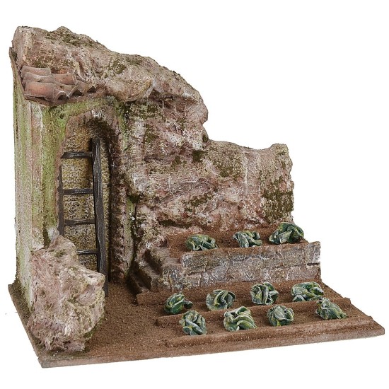 Campo con insalata cm 24x17,5x21 h