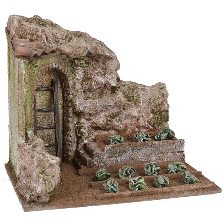 Campo con insalata cm 24x17,5x21 h