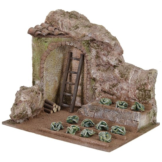 Campo con insalata cm 24x17,5x21 h