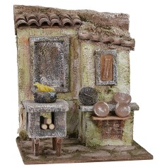 Ambientazione maccheronaio cm 18x15x21 h altezza, statue