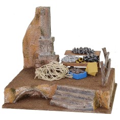 Ambientación pescadero 24x18x21 h altura, ambientación