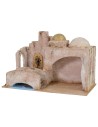 Palestinian hut with bridge and fountain cm 29x15x18,5 h
